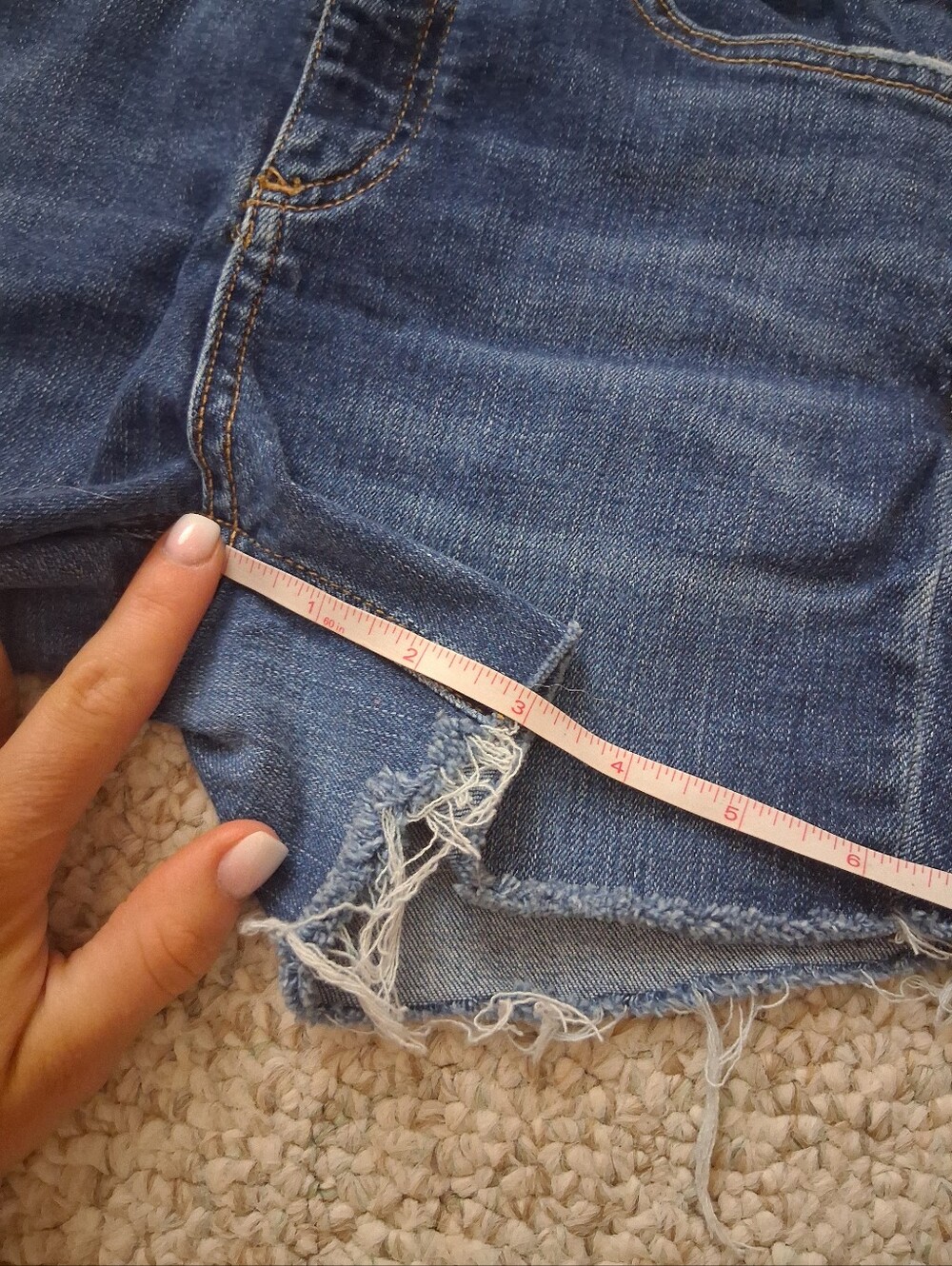 Rag & Bone High Rise Denim Shorts - Picture 8 of 8